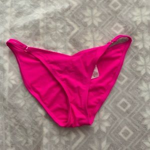 Bright pink bikini